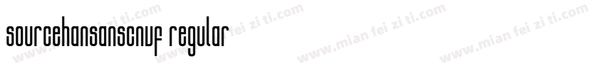 sourcehansanscnvf regular字体转换